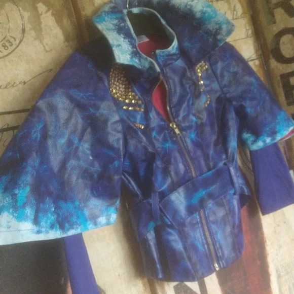Disney faux leather costume jacket size 7/8